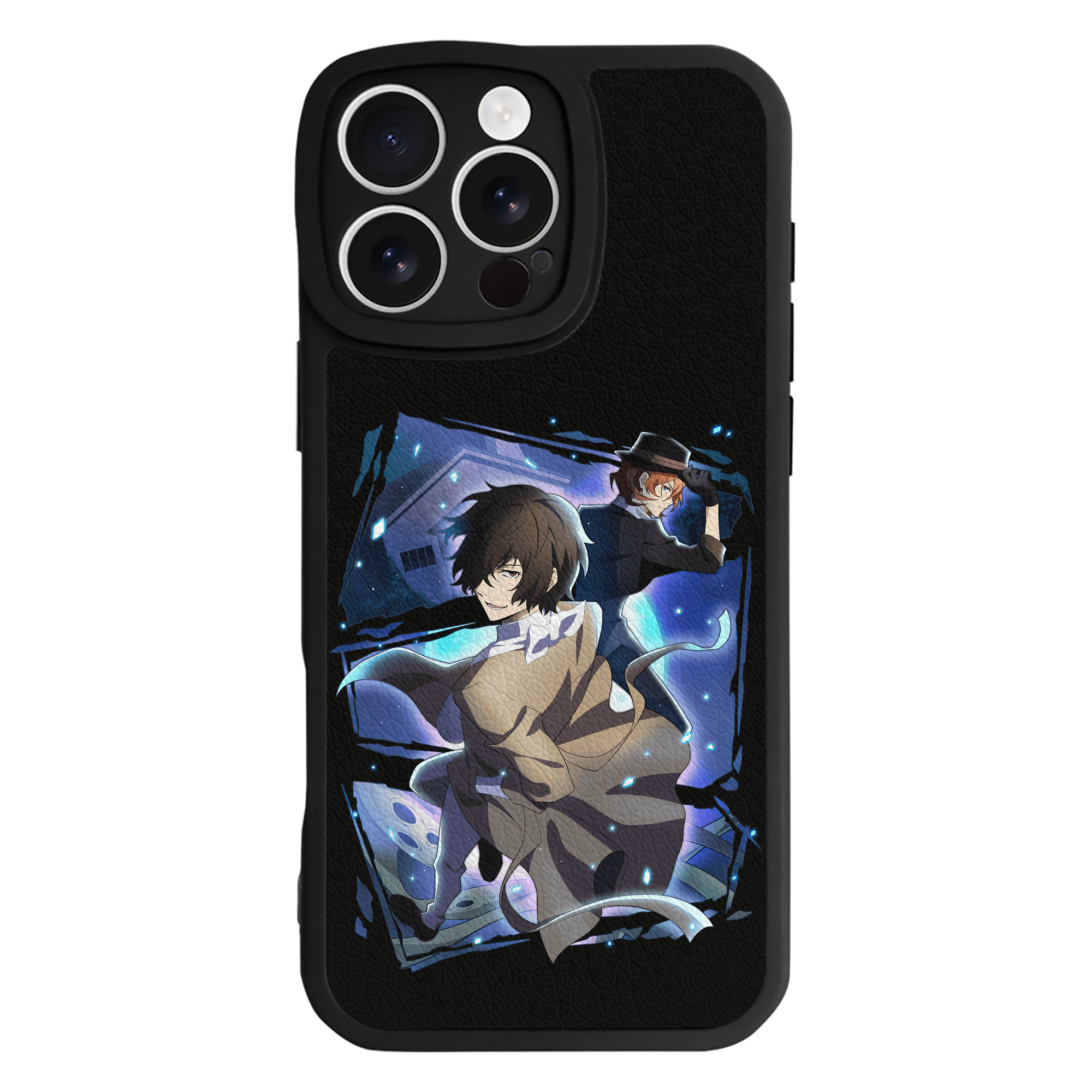 （画像用） 文豪ストレイドッグス Bungo Stray Dogs 【iPhone 16シリーズ対応】シリコンスマホケース（レザー調） 材質：シリコン